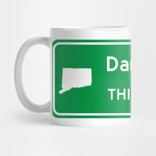 Danbury, Connecticut Highway Exit Sign Mug